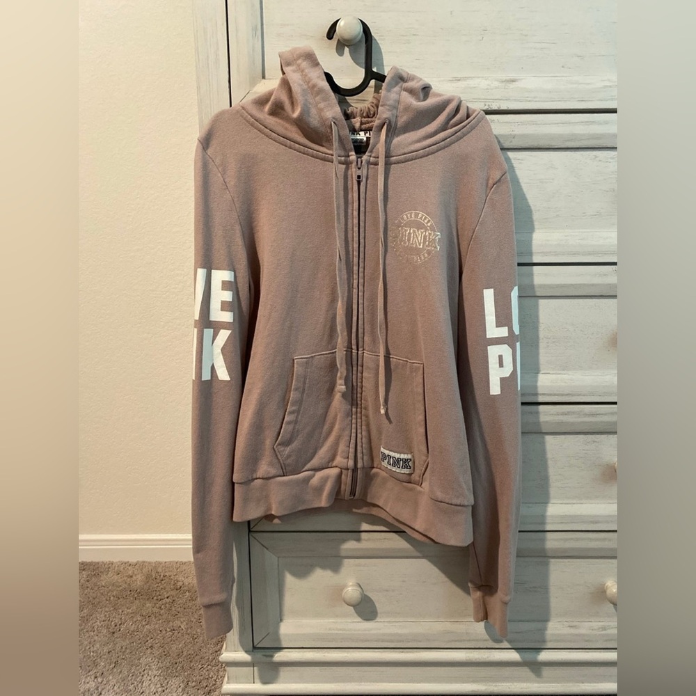 Victoria's Secret PINK Perfect Full-Zip Hoodie Size L